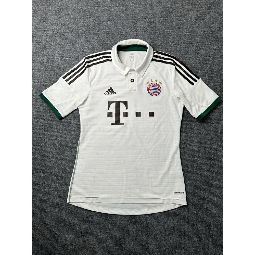 Mens Soccer Bayern Munich Adidas Away Jersey 2013 White, Size S